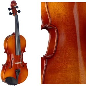 5414428223753 - 882030223754 - Stagg 1/4 Viool VL-14 -  Met Houten massieve onderdelen    De Stagg VL-14 viool is een traditioneel handgemaakte viool. Gebouwd door bekwame vioolbouwers. Viool voorzien van massief houtsoorten sparren, esdoorn en vuren.
